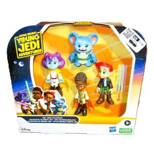 Star Wars Young Jedi Adventures 4‑Figure Set w/ Lightsabers Hasbro Hero Pack